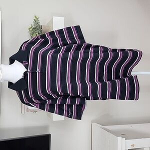 Nike Dri-Fit Tiger Woods Collection Striped Golf Polo